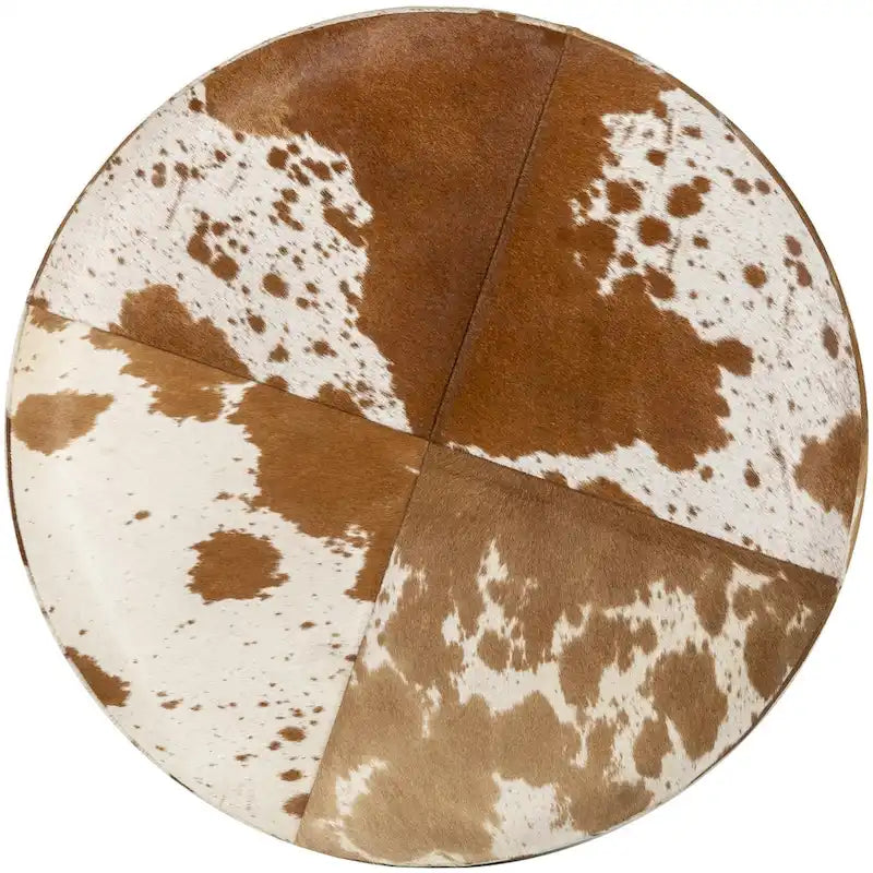 Abilene Ottoman rustique – Repose-pieds de style fermette et siège d'appoint pour le salon