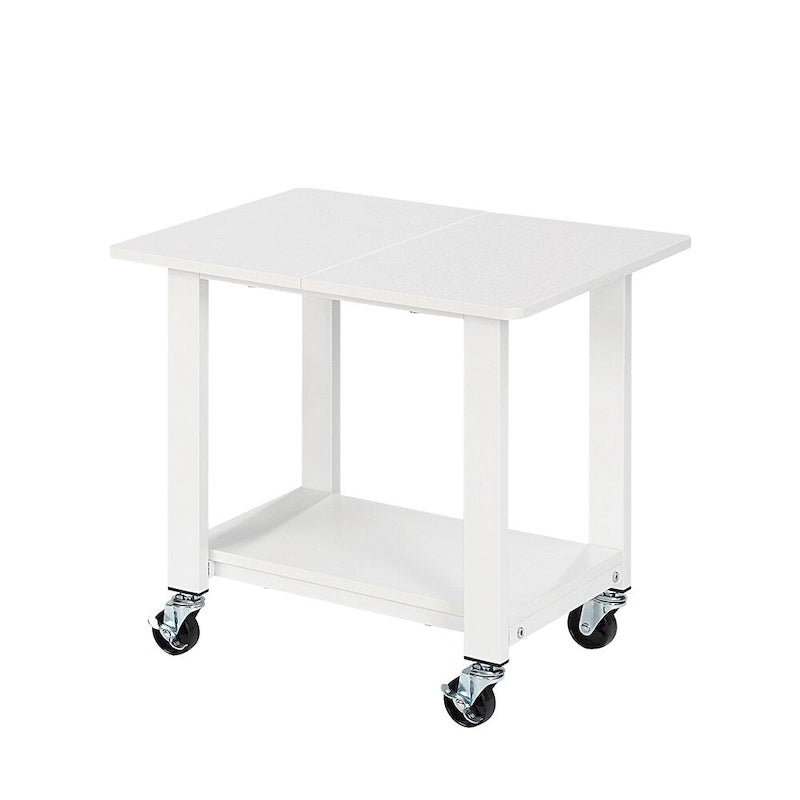 Industrial Mobile Printer Cart Holder with Lockable Wheels