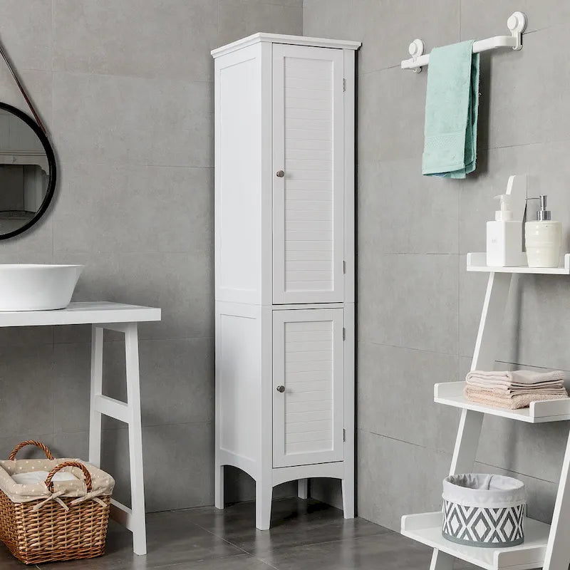 Meuble de rangement de salle de bain sur pied, tour à linge, cuisine