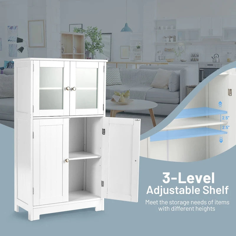 Bathroom Floor Storage Cabinet Kitchen Cupboard - See Details