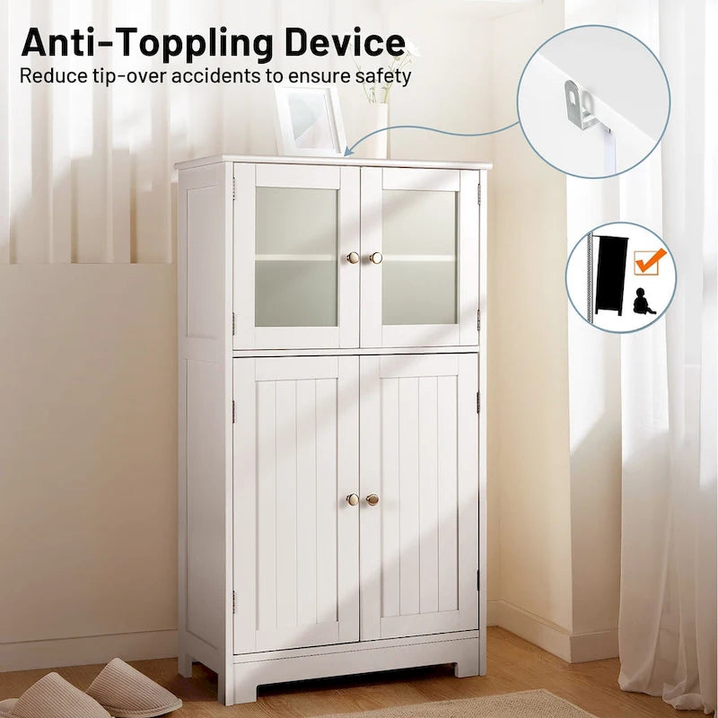 Bathroom Floor Storage Cabinet Kitchen Cupboard - See Details