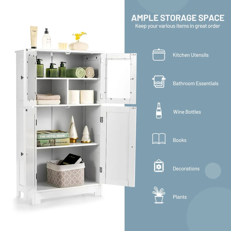 Bathroom Floor Storage Cabinet Kitchen Cupboard - See Details
