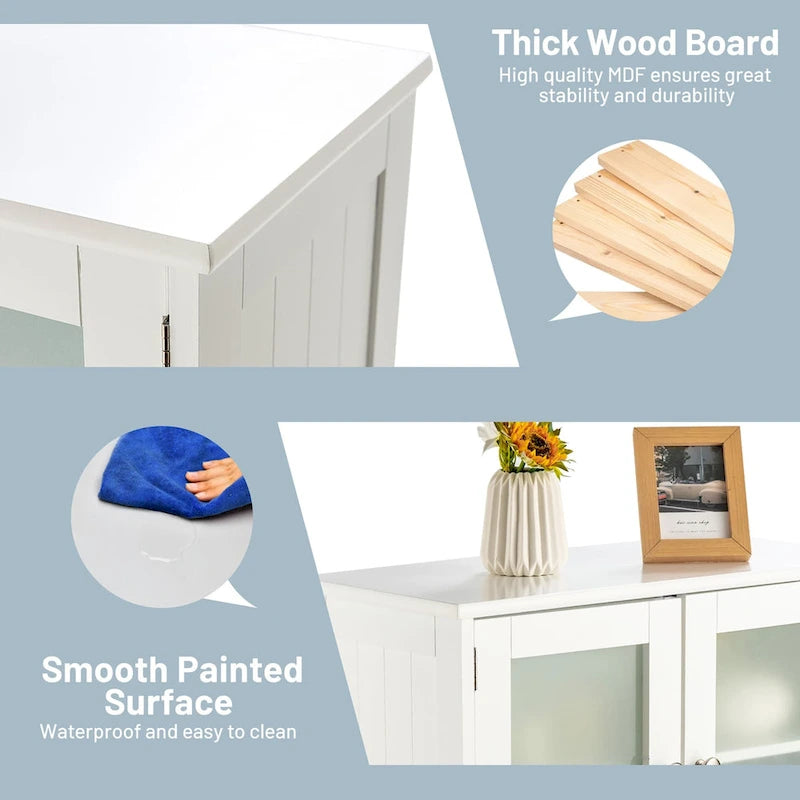 Bathroom Floor Storage Cabinet Kitchen Cupboard - See Details