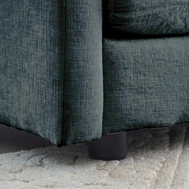 111.5 Canapé 4 places en chenille avec configurations personnalisables et confort supérieur
