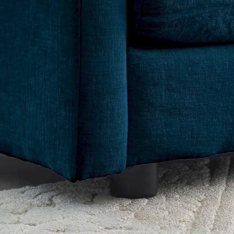111.5 Canapé 4 places en chenille avec configurations personnalisables et confort supérieur
