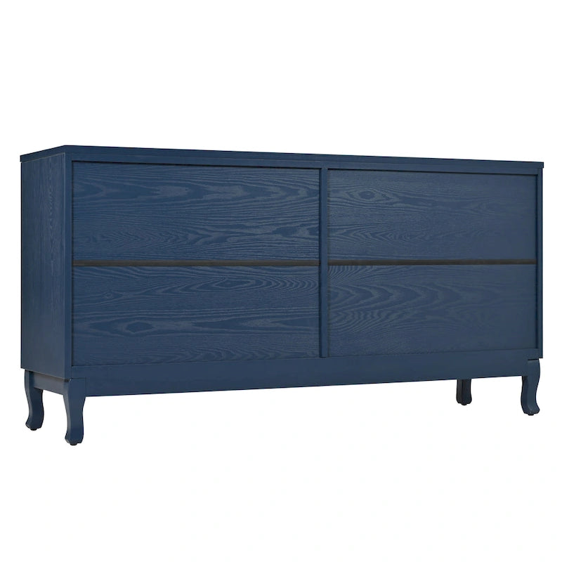 Elegant Sideboard with Arched Groove Design for Living Room