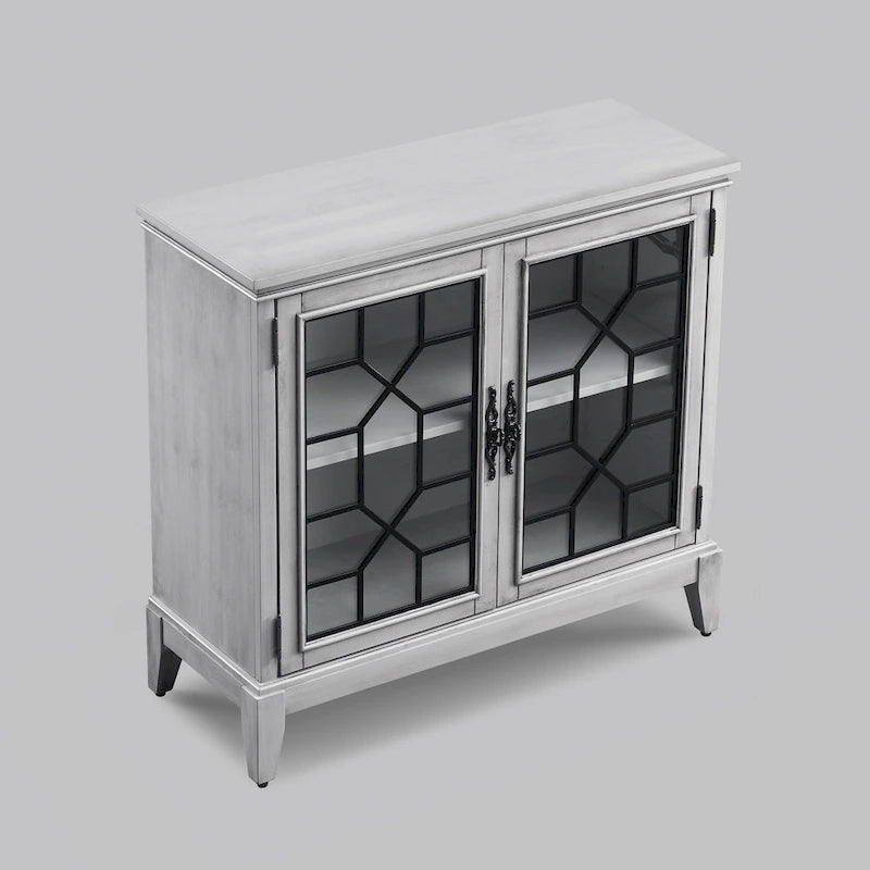 Sideboard & Buffets Cabinet, Accent Display Storage Distressed Console Cabinet for Entryway Living Room Bedroom Kitchen