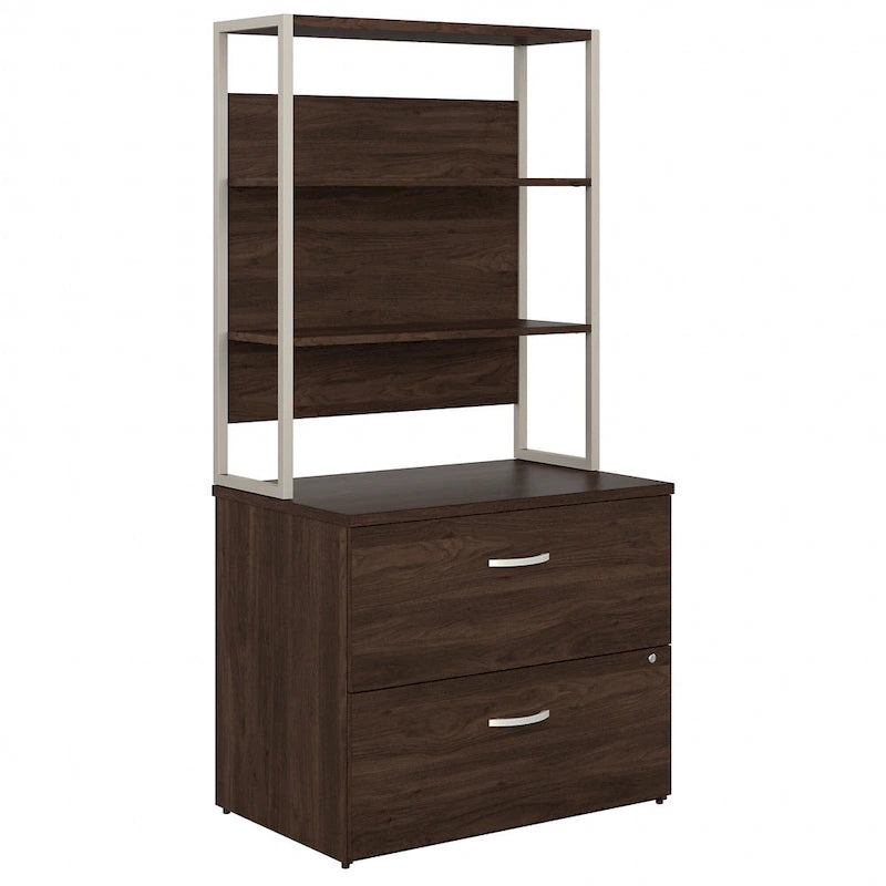 Lateral File Cabinet with Shelves