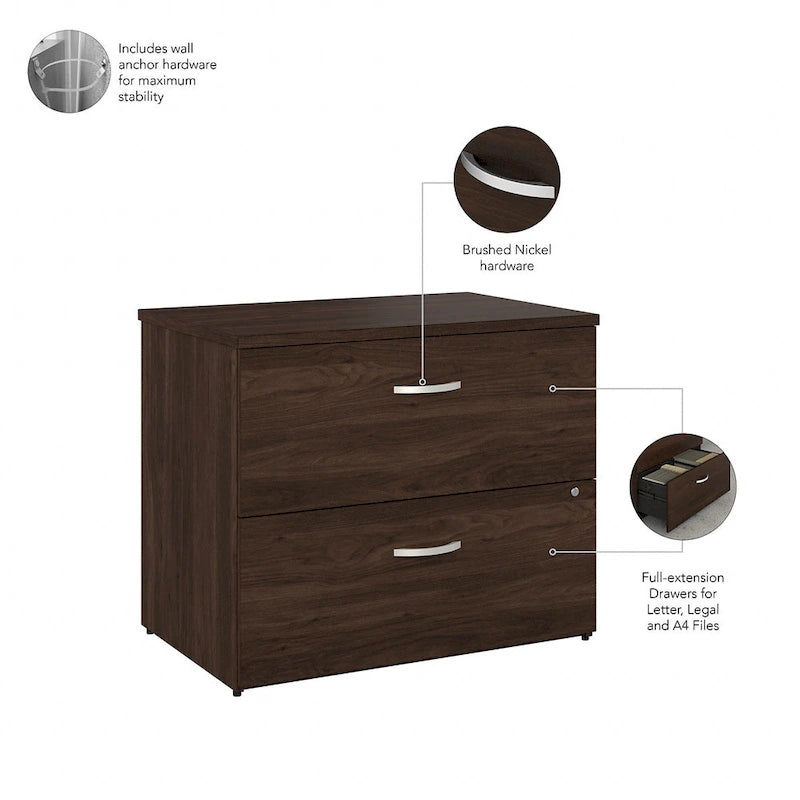 Lateral File Cabinet with Shelves