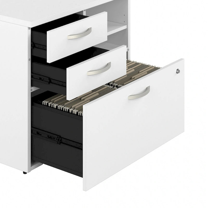 Lateral File Cabinet with Shelves