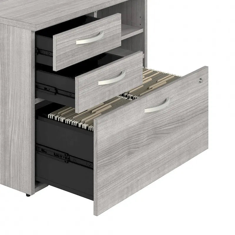 Lateral File Cabinet with Shelves