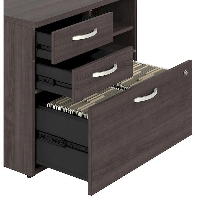 Lateral File Cabinet with Shelves