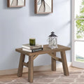 Banc d'entrée en bois massif Sawmill – Siège d'appoint rustique style ferme, 30L x 17H pouces