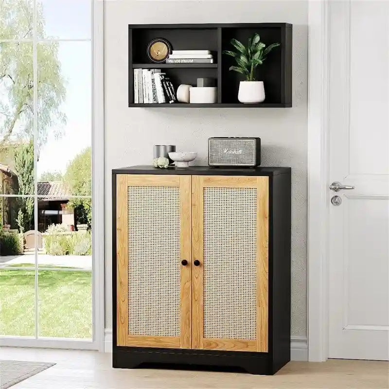 2 Doors Accent Sideboard Cabinet - 15D x 27.56W x 47.24H