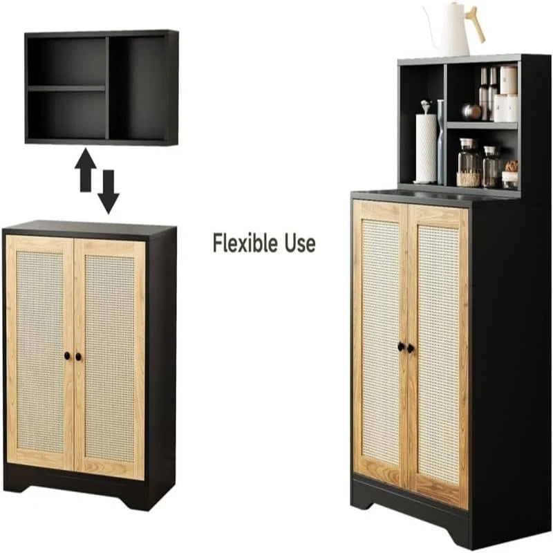 2 Doors Accent Sideboard Cabinet - 15D x 27.56W x 47.24H