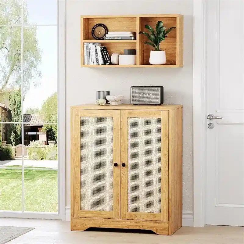 2 Doors Accent Sideboard Cabinet - 15D x 27.56W x 47.24H