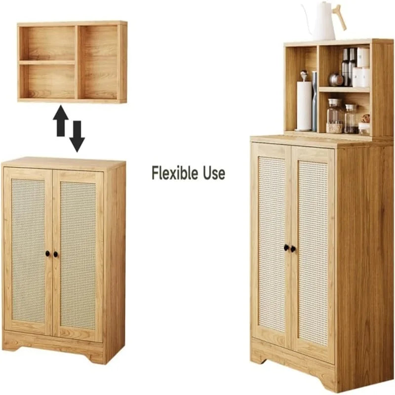 2 Doors Accent Sideboard Cabinet - 15D x 27.56W x 47.24H