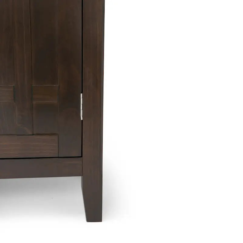 BUFFET-BAHUT TRANSITIONNEL EN BOIS MASSIF DE 54 POUCES AVEC RANGEMENT À VIN - 54 L x 17 P x 36 H