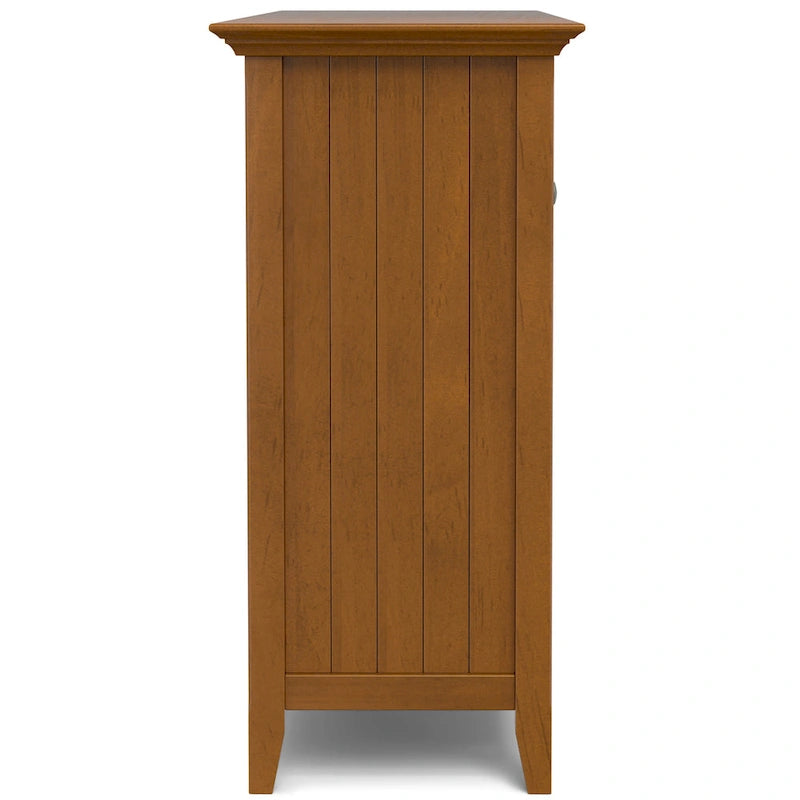 BUFFET-BAHUT TRANSITIONNEL EN BOIS MASSIF DE 54 POUCES AVEC RANGEMENT À VIN - 54 L x 17 P x 36 H