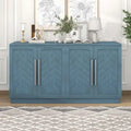Sideboard with 4 Doors Large Storage Space with Adjustable Shelves