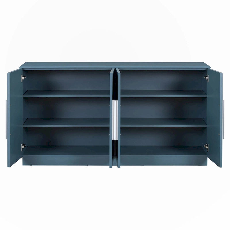 Sideboard with 4 Doors Large Storage Space with Adjustable Shelves