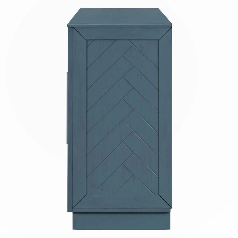 Sideboard with 4 Doors Large Storage Space with Adjustable Shelves
