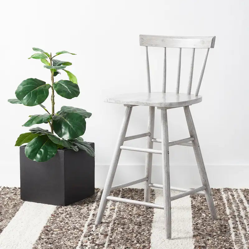 Tabouret de bar moderne 63,5 cm (L) × 43,2 cm (P) × 91,4 cm (H) – Assise élégante et robuste pour la cuisine, le bar et la salle à manger