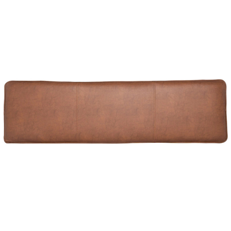 Banc ottoman rembourré X-Bench, 127 cm de large, capitonné, pour chambre et entrée