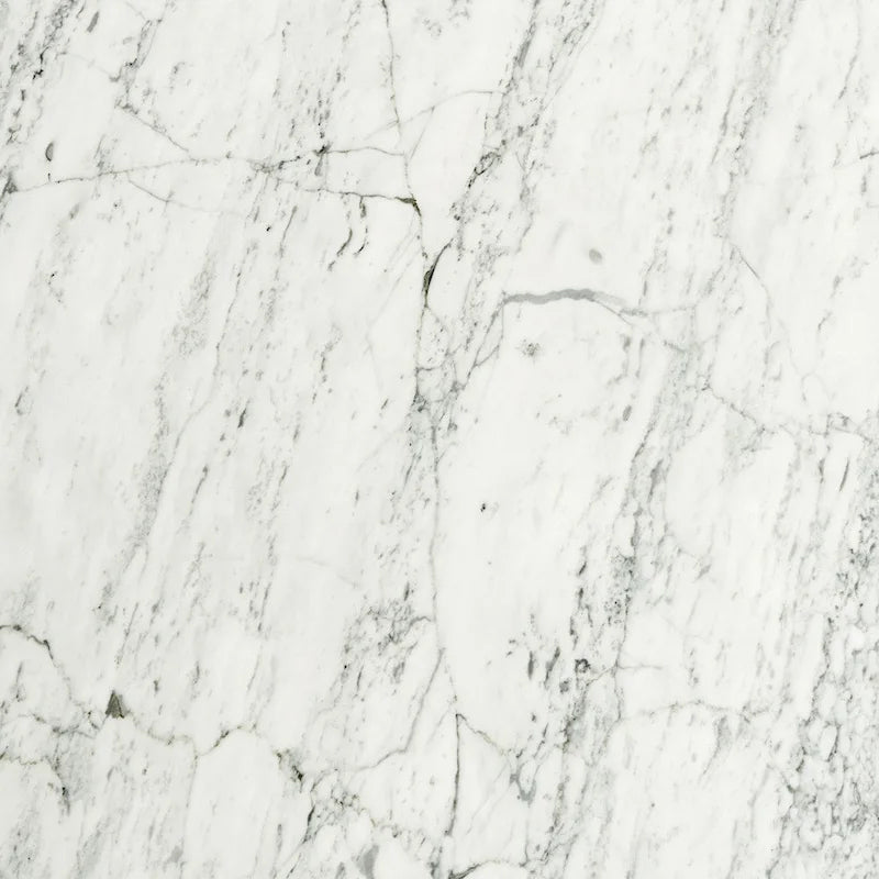 Table Basse Ronde en Marbre Blanc de Carrare Italien – Élégante Pièce Maîtresse de Luxe pour Salon Moderne