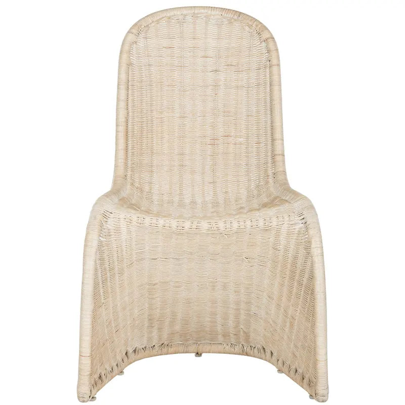 Chaise de salle à manger en osier gris (2) - 19Lx26Px35H