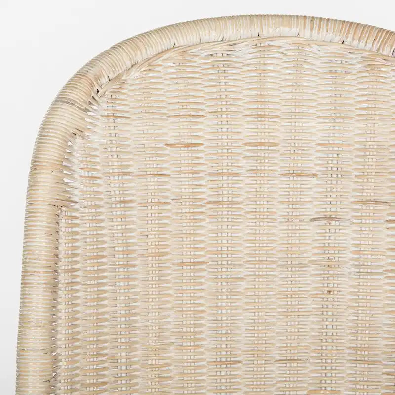 Chaise de salle à manger en osier gris (2) - 19Lx26Px35H