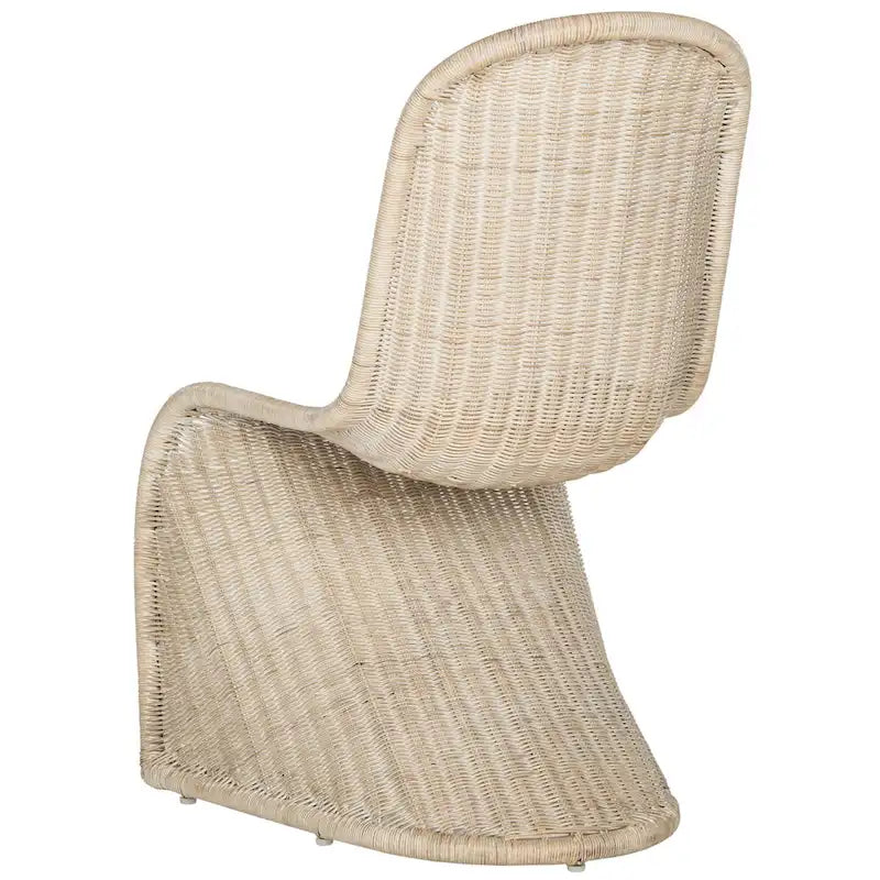 Chaise de salle à manger en osier gris (2) - 19Lx26Px35H