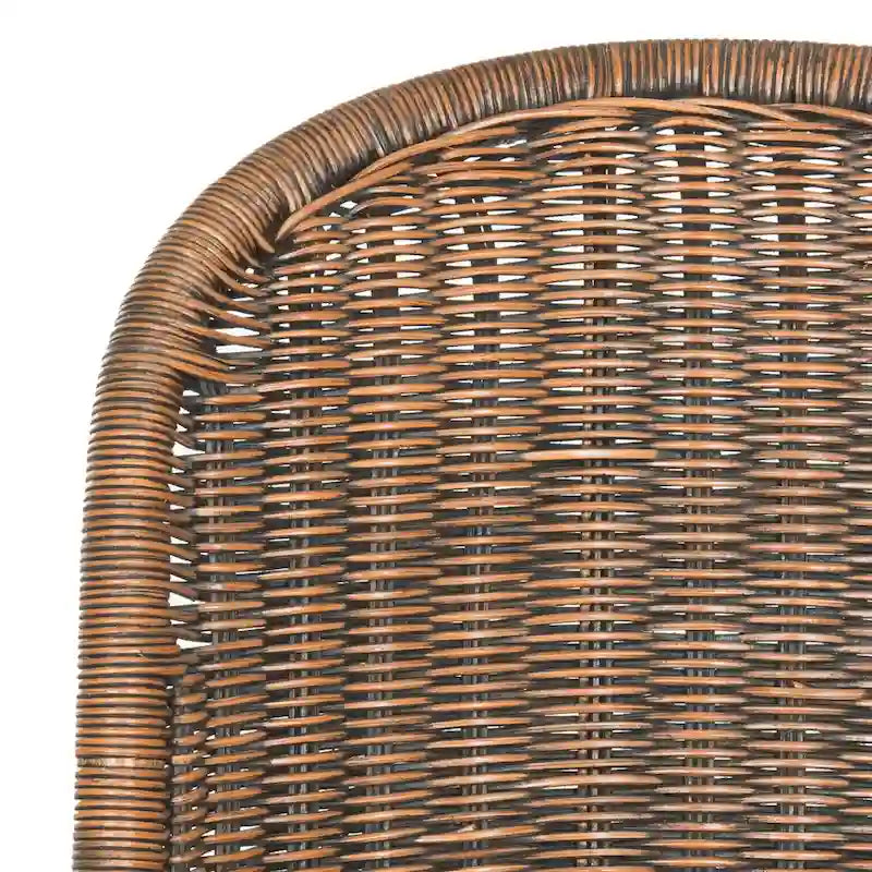Chaise de salle à manger en osier gris (2) - 19Lx26Px35H