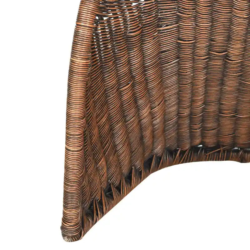 Chaise de salle à manger en osier gris (2) - 19Lx26Px35H