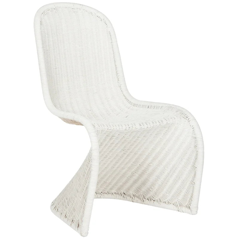 Chaise de salle à manger en osier gris (2) - 19Lx26Px35H