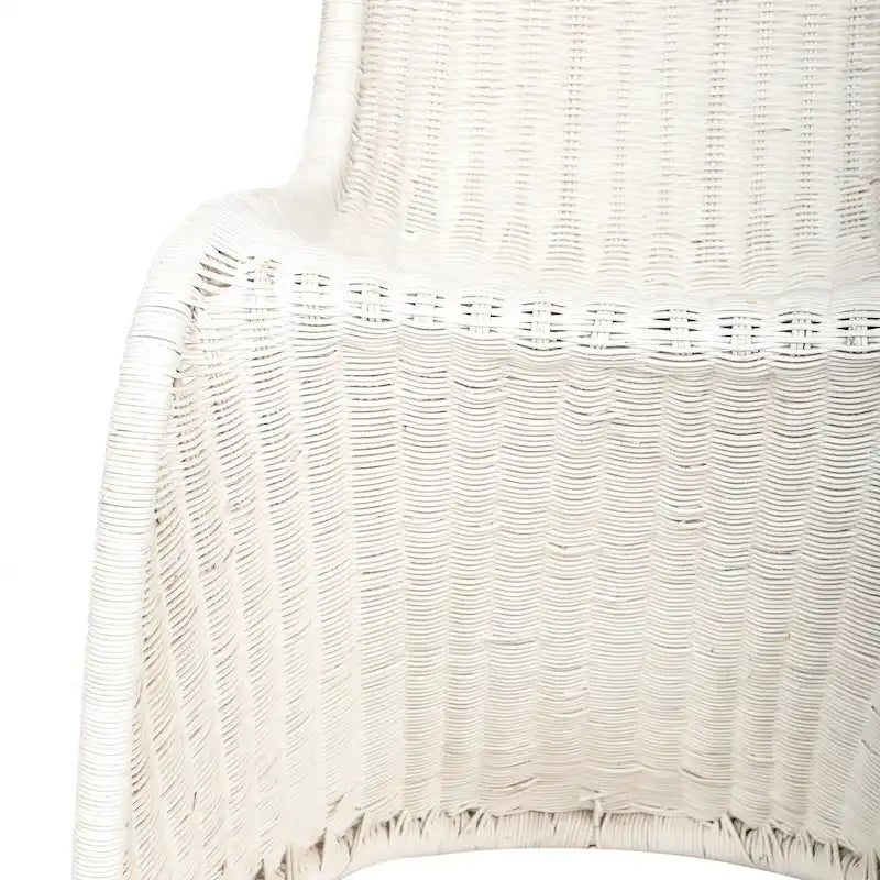 Chaise de salle à manger en osier gris (2) - 19Lx26Px35H