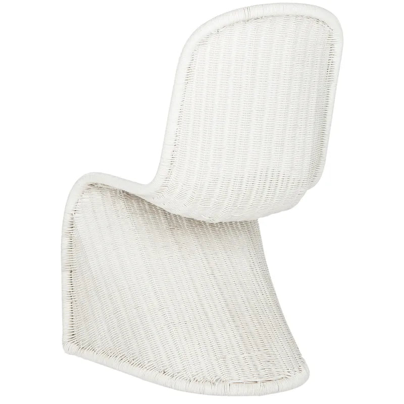 Chaise de salle à manger en osier gris (2) - 19Lx26Px35H