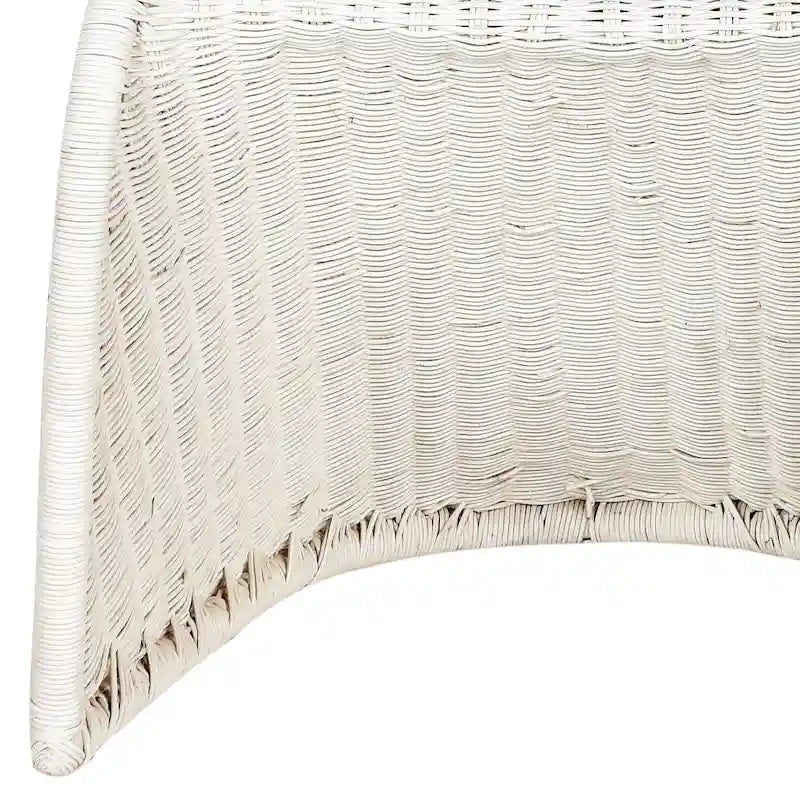 Chaise de salle à manger en osier gris (2) - 19Lx26Px35H