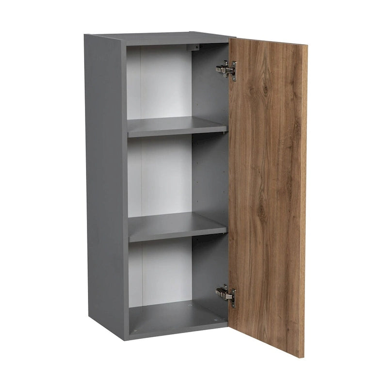 12 x 36 Wall Cabinet-Single Door-Grey - 12 x 36 x 12