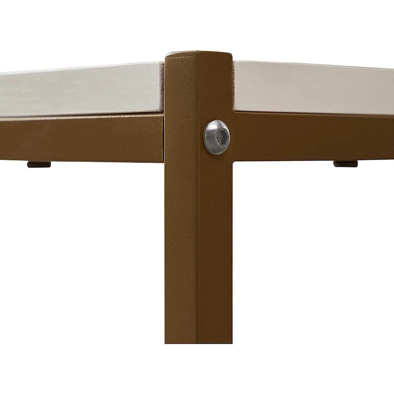 Table basse haute avec étagère de rangement