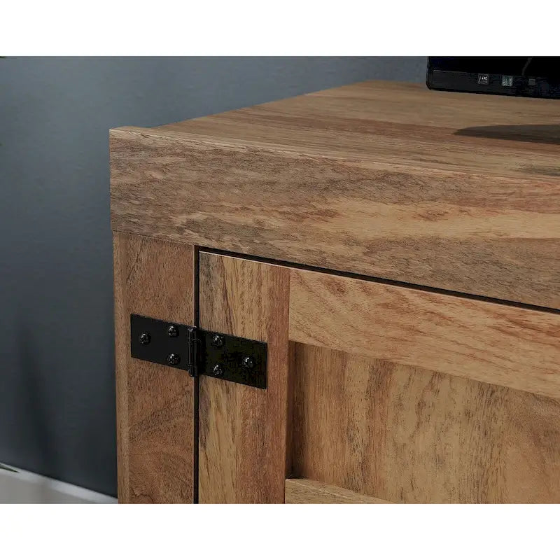 Farmhouse Entertainment Credenza TV Stand with Storage Doors and Adjustable Shelves for Living Room, Up to 70" TV