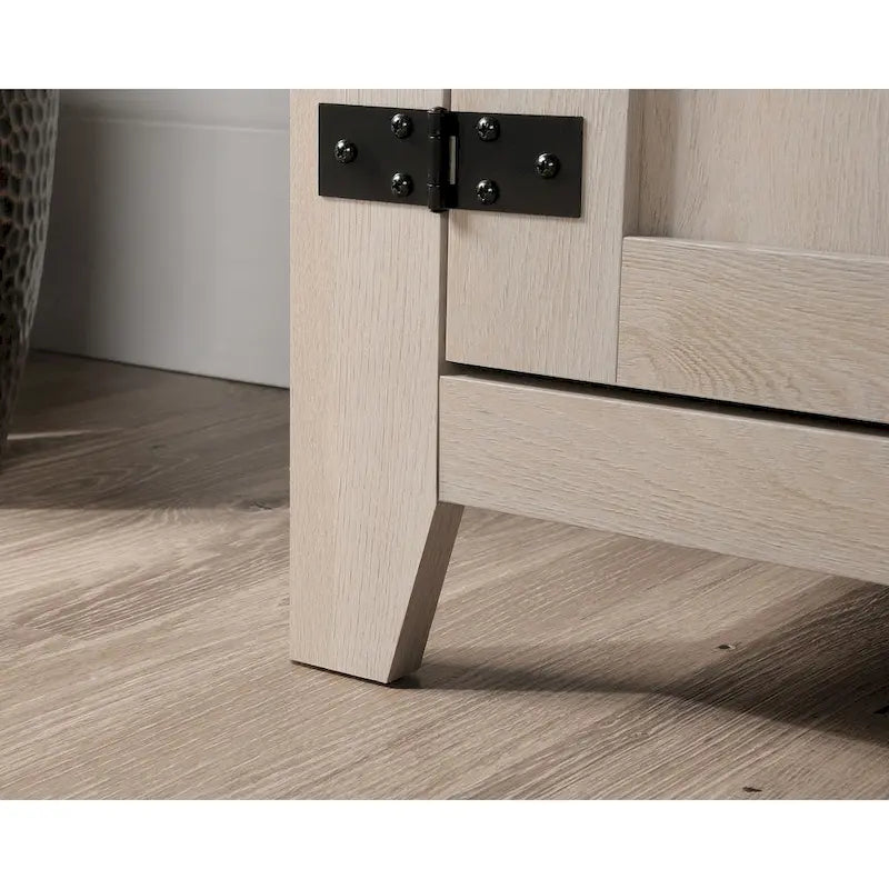 Farmhouse Entertainment Credenza TV Stand with Storage Doors and Adjustable Shelves for Living Room, Up to 70" TV
