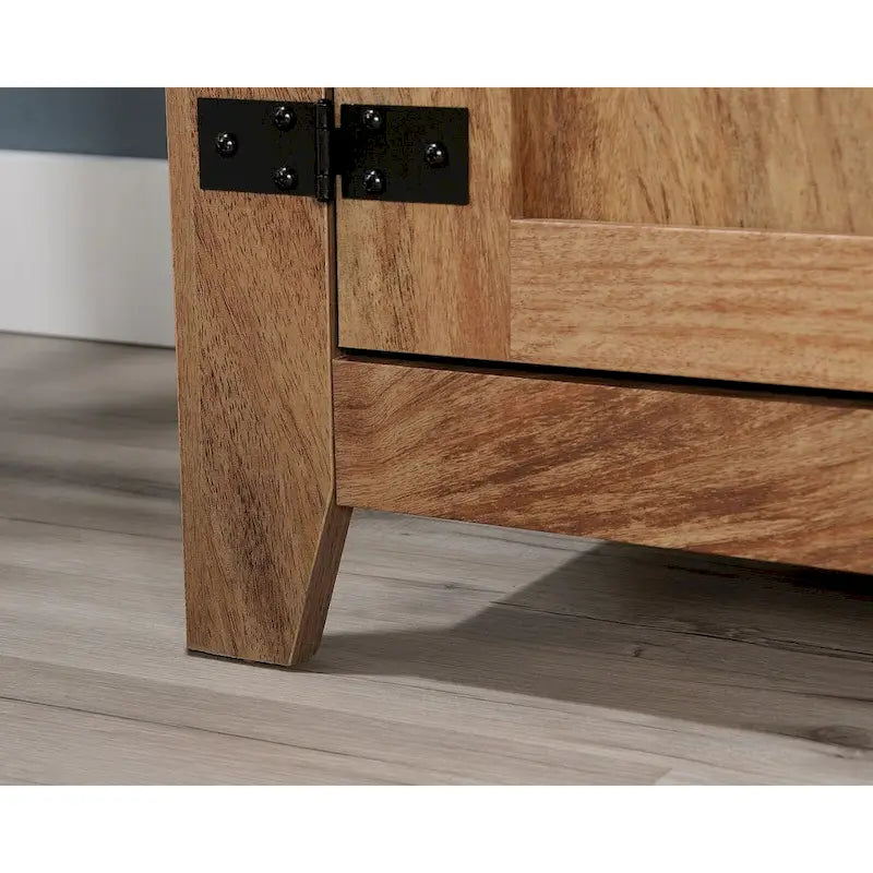 Farmhouse Entertainment Credenza TV Stand with Storage Doors and Adjustable Shelves for Living Room, Up to 70" TV