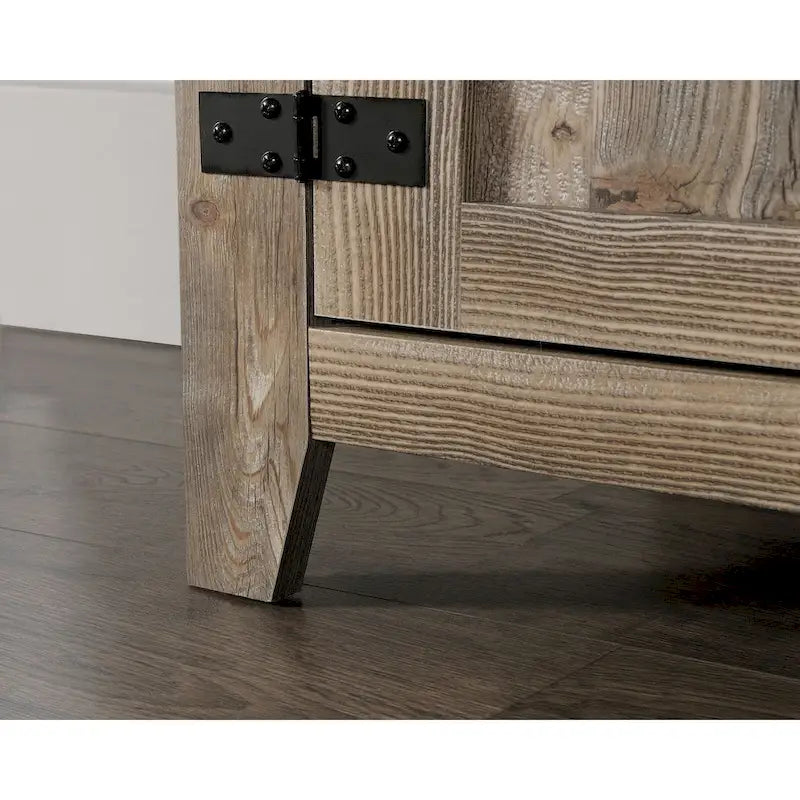 Farmhouse Entertainment Credenza TV Stand with Storage Doors and Adjustable Shelves for Living Room, Up to 70" TV