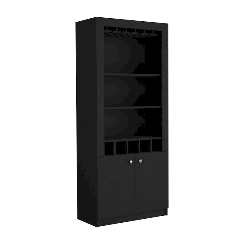 Bar Cabinet for Kitchen, Dining Room,Living Room, Black