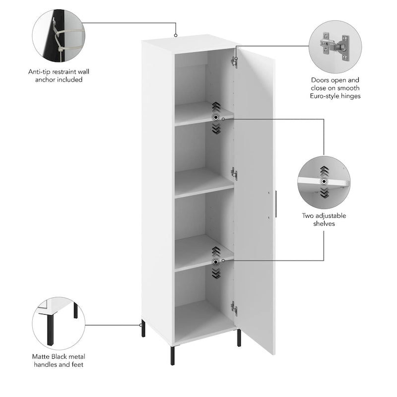 Narrow Storage Cabinet with Door