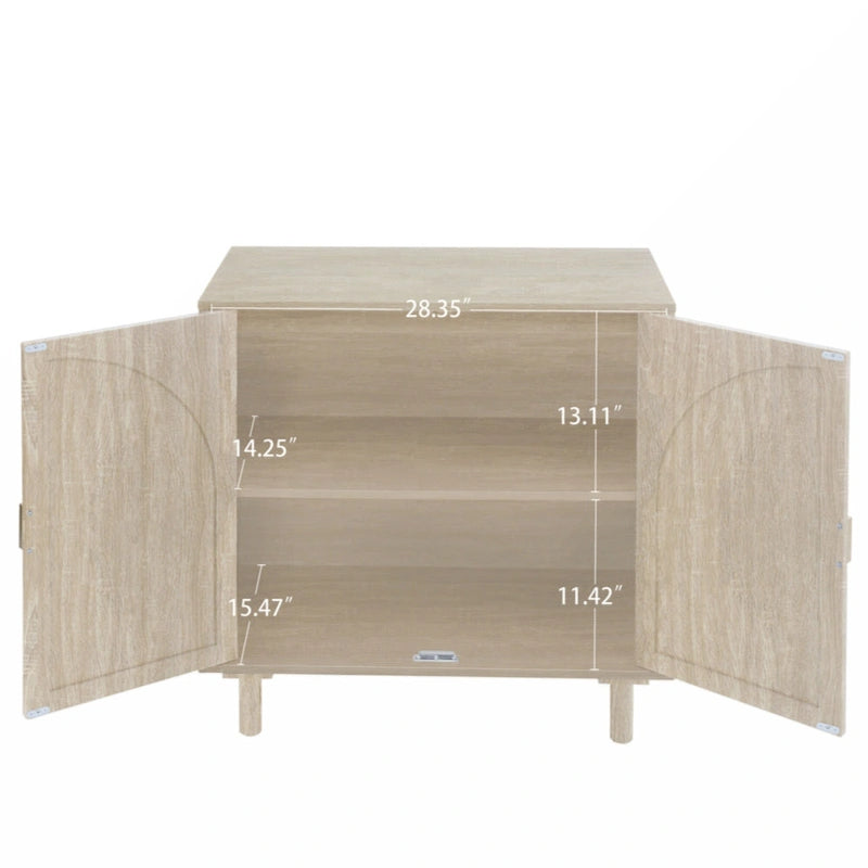 2 Door Cabinet, Suitable for Bedroom, Living Room, Study