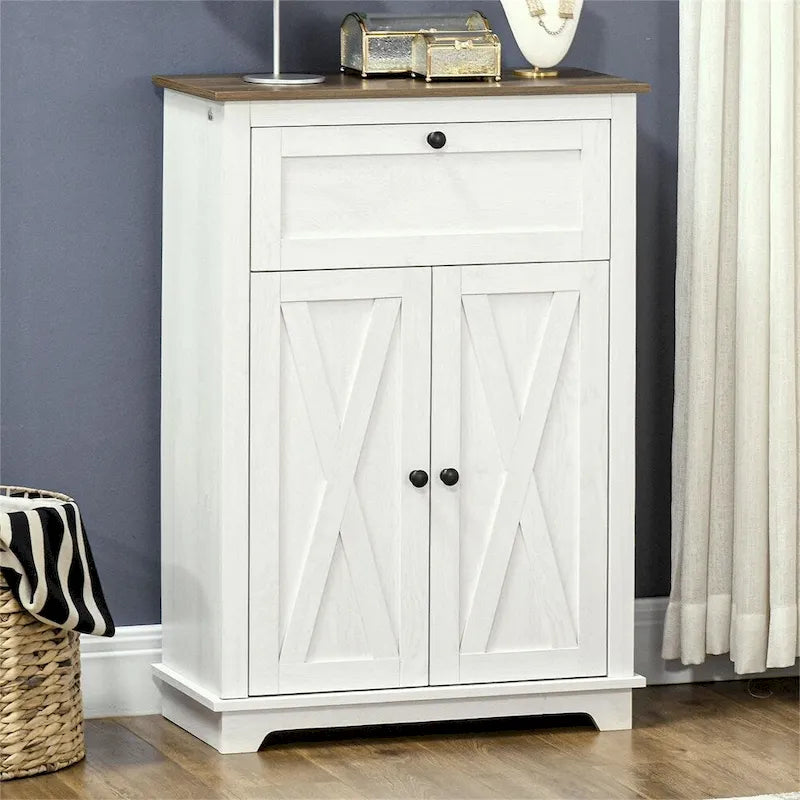 Kitchen Sideboard Storage Cabinet with Drawer and Adjustable Shelf