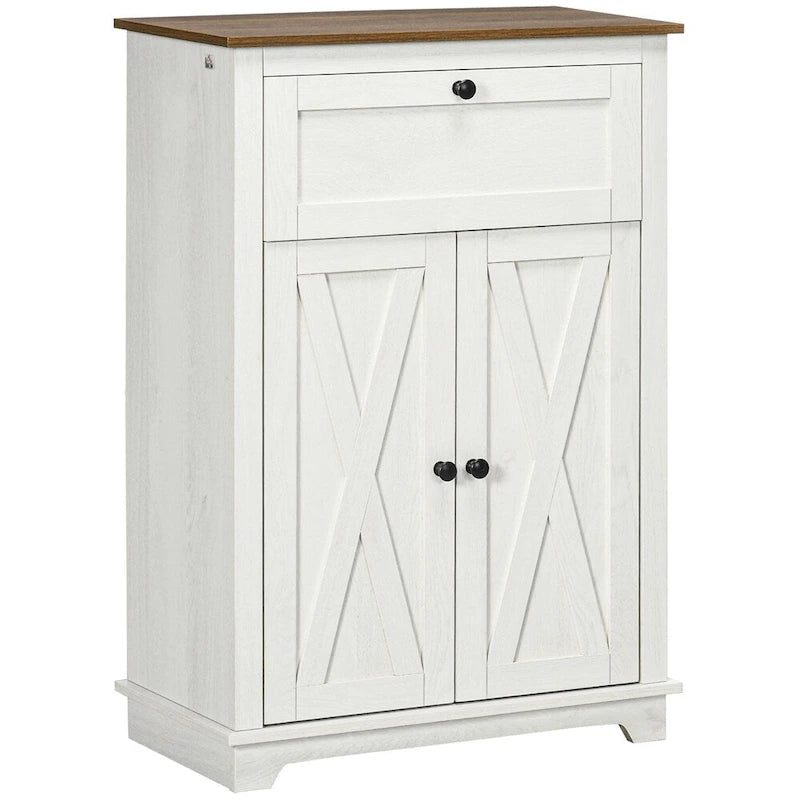 Kitchen Sideboard Storage Cabinet with Drawer and Adjustable Shelf