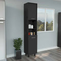 Pantry Cabinet with Three Interior Shelves, White Finish, High Quality and Durable